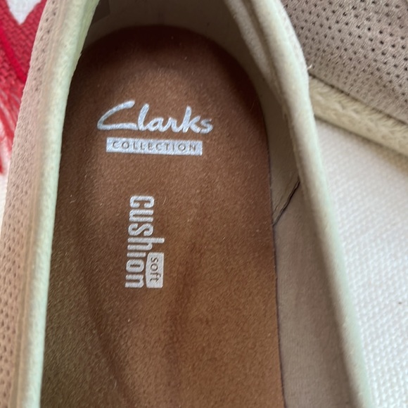 Clarks collection soft cushion suede espadrilles 7.5 - Picture 3 of 6